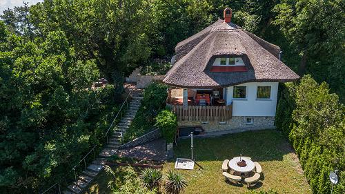 Balaton property, Commercial properties, Smart home, Property with privacy, Traditional property.  Thatched roof house with Balaton view and top-notch technology