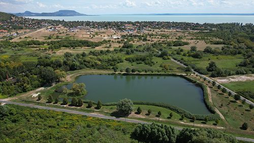Balaton property, Commercial properties, Property with privacy.  Plot with its own, crystal clear, fresh water lake is for sale, 600 m from the Lake Balaton! The lake is: 22000 m<sup>2</sup>.